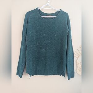 Teal Knit Crew Neck Sweater